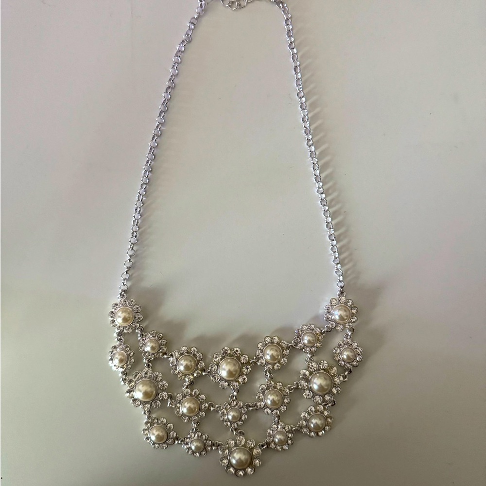 Charter Club Silver & Pearl Necklace